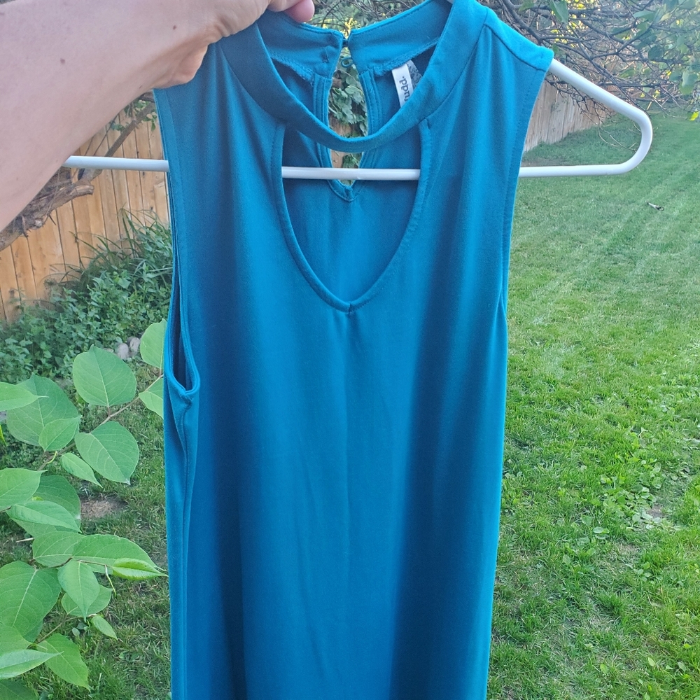 Teal blue sundress